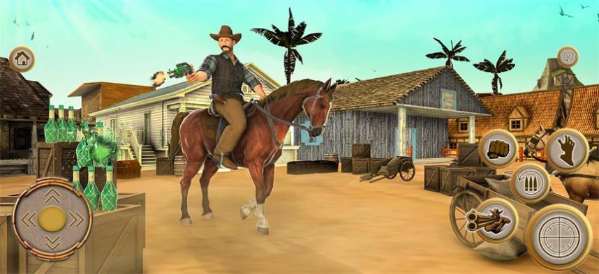 西部狂野牛仔射擊游戲安卓版（Western Cowboy Gun Shooting）截圖1
