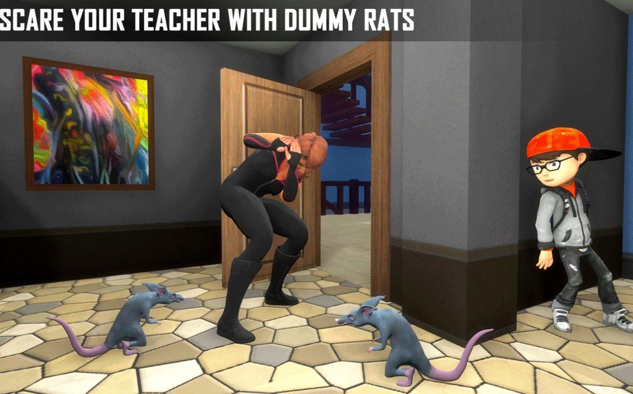 整蠱老師3d游戲中文版（Scary Evil Teacher 3D ）截圖3