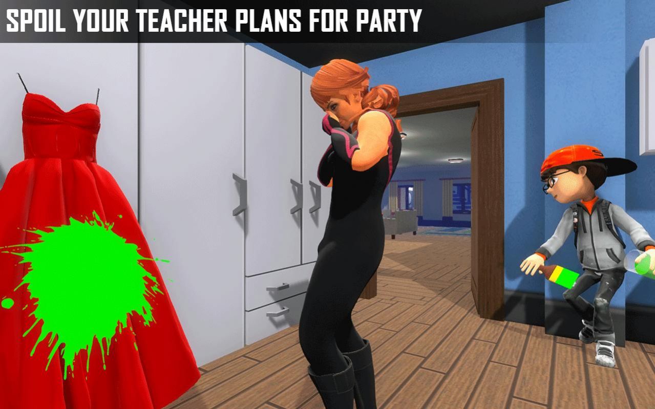 整蠱老師3d游戲中文版（Scary Evil Teacher 3D ）截圖4