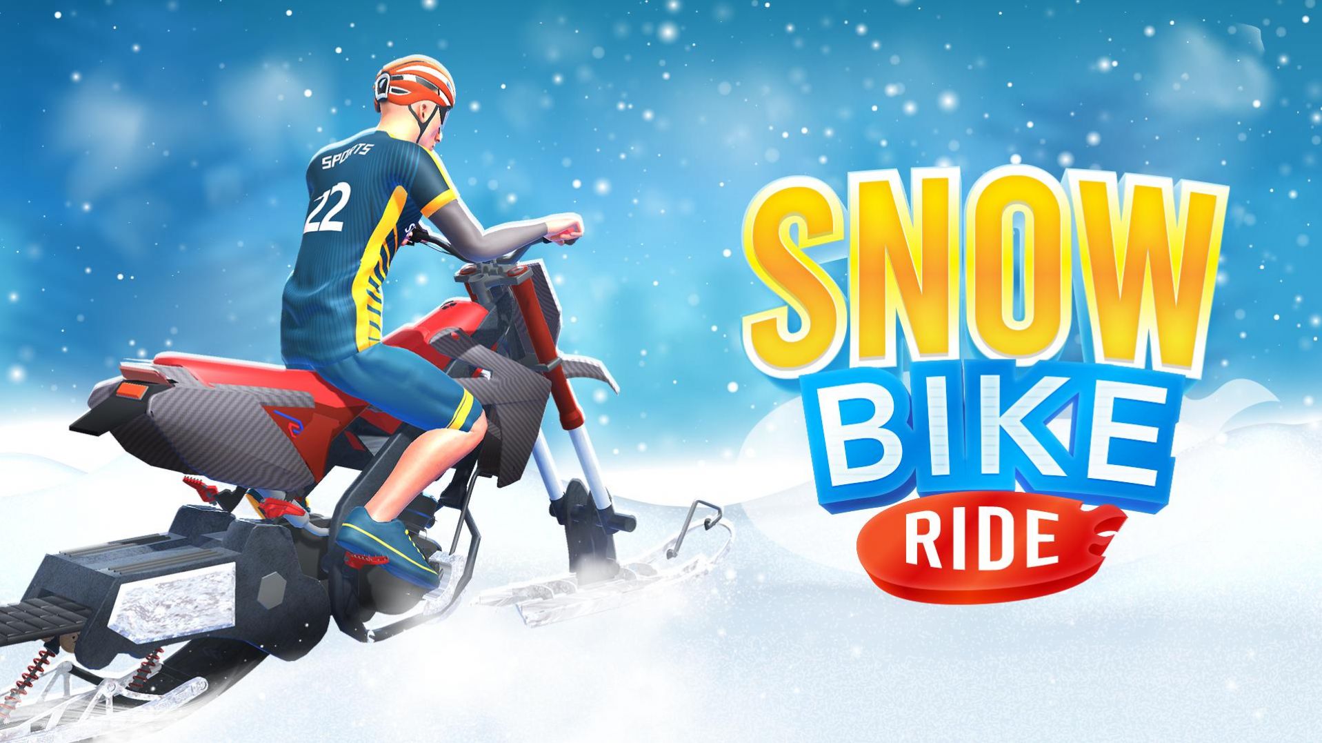 雪地自行車騎行游戲中文版（Snow Bike Ride ）截圖4
