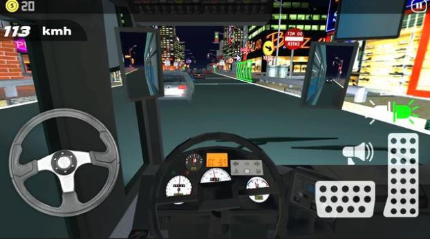 夜班公交車司機游戲安卓版（Bus Driver Night Shift）截圖4