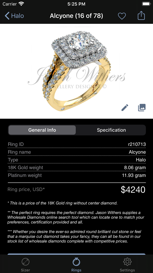 ring sizer by Jason withers戒指尺寸測量APP下載截圖4