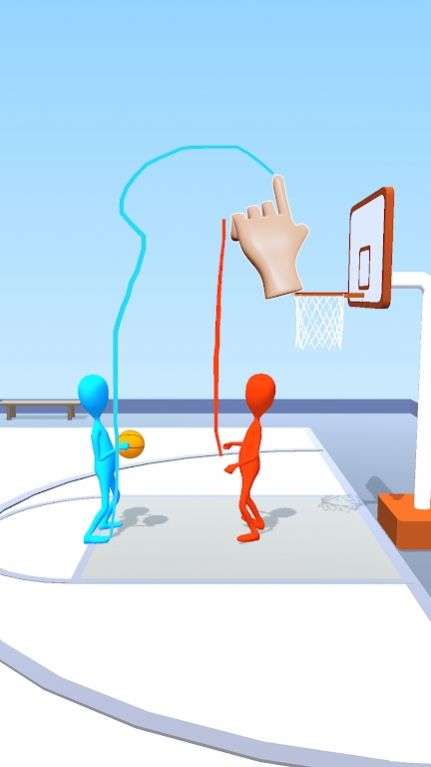畫線投射3D游戲安卓版（Draw Basket）截圖3
