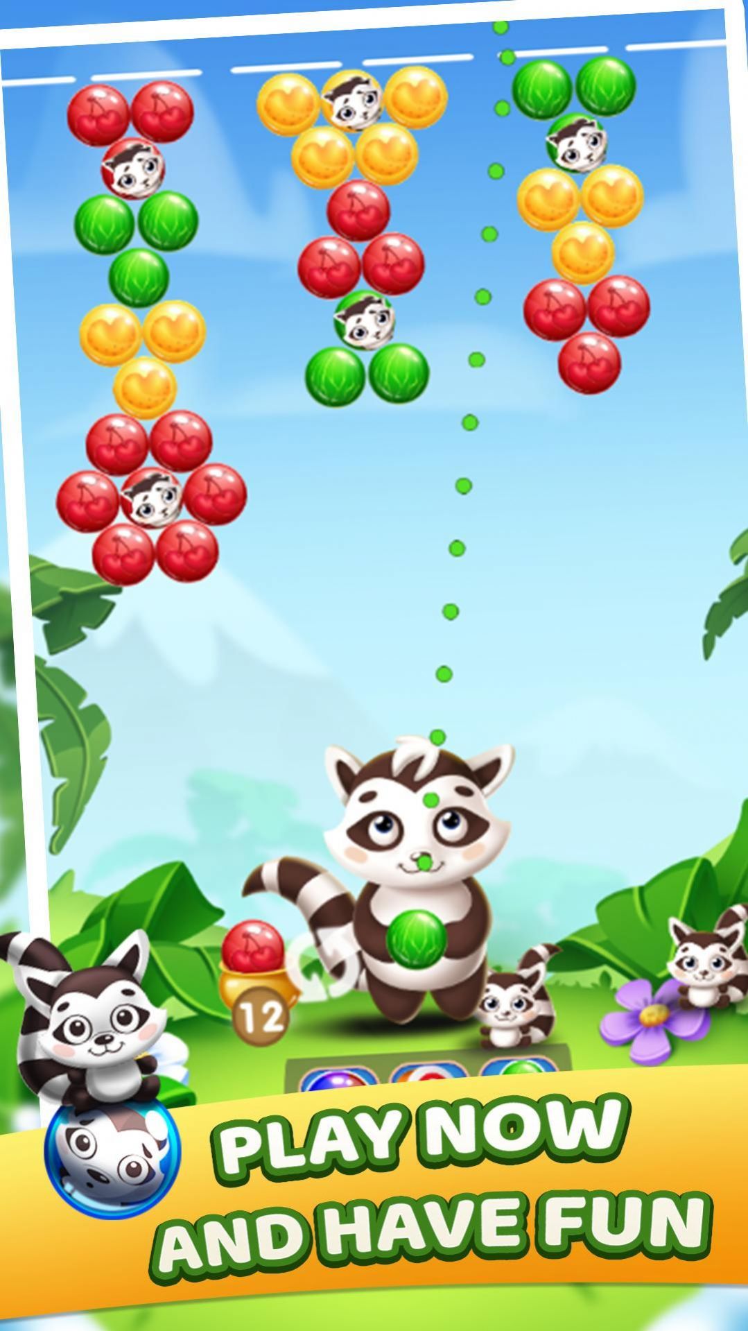 浣熊泡泡消除游戲領紅包最新版（Raccoon Bubbles）截圖3