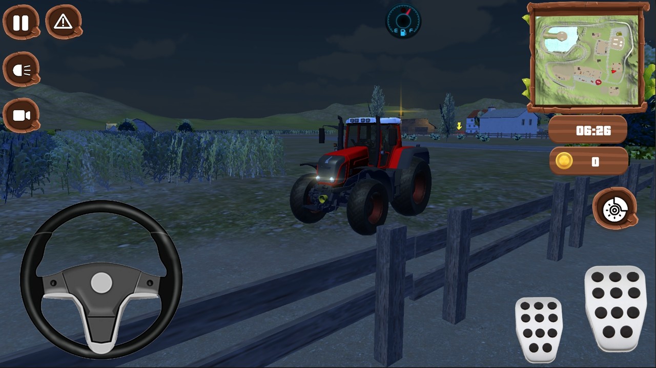 拖拉機(jī)運(yùn)送干草游戲安卓版（Tractor Simulator）截圖1