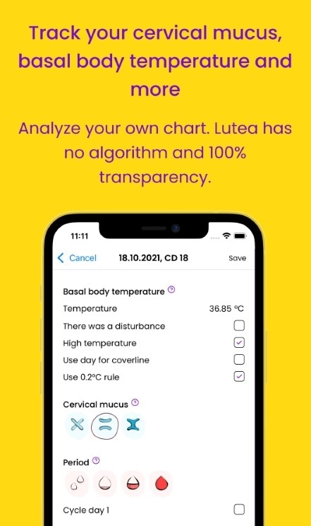 Lutea經(jīng)期記錄APP手機(jī)版截圖2