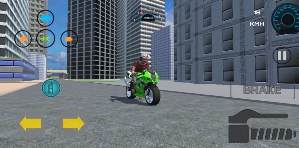 城市摩托模擬駕駛3D游戲手機(jī)版（IndianBikeGame3D）截圖3