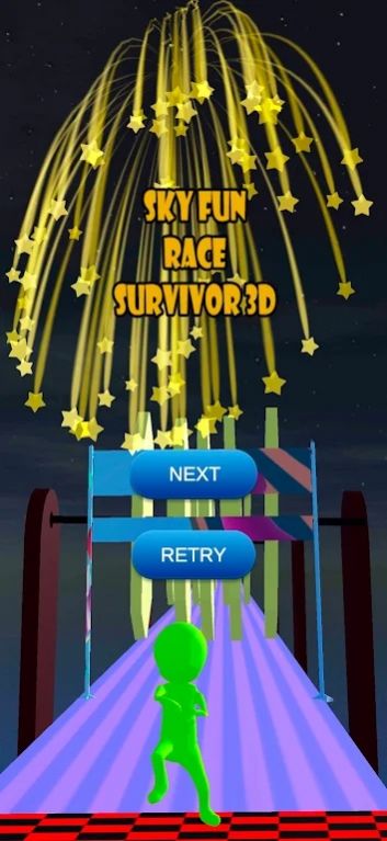 3D空中趣味障礙賽游戲中文版（Sky Fun Race Survivor 3D）截圖3