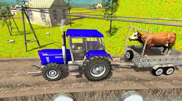 拖拉機(jī)手推車駕駛游戲安卓版（Tractor Trolley Driving Game）截圖4