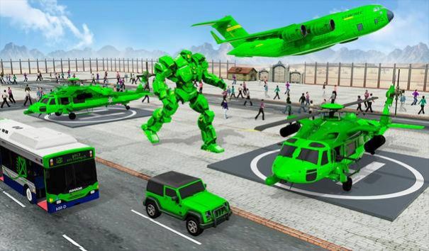 陸軍校車機器人汽車游戲安卓版截圖4