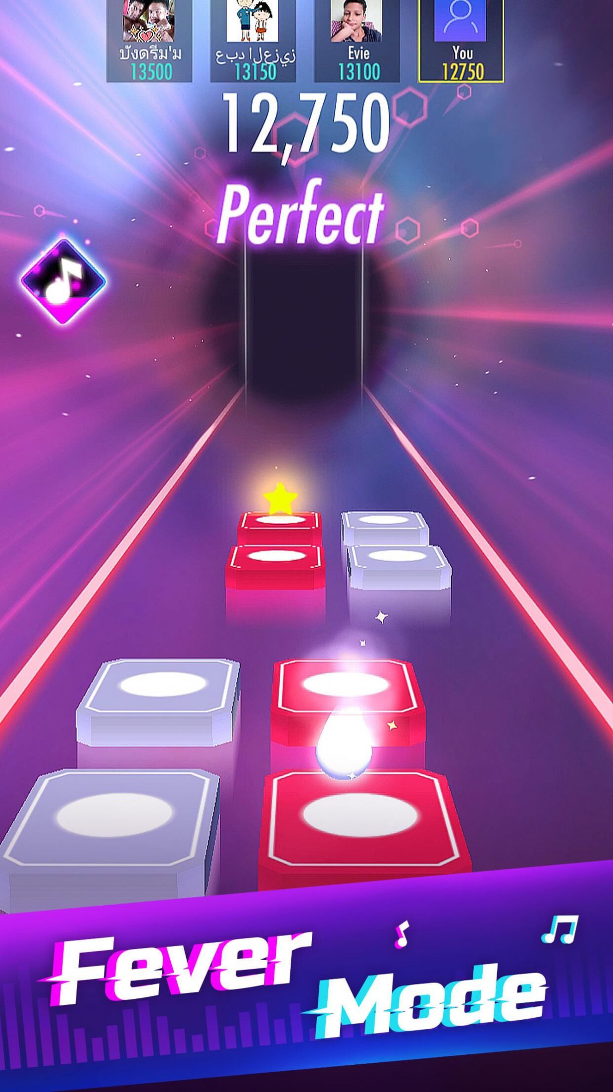 音樂球球跳一跳游戲安卓版（Tiles Hop）截圖3