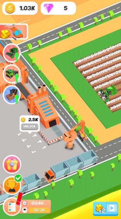 放置現(xiàn)代農(nóng)場(chǎng)游戲中文版（Idle Morden Farm）截圖1
