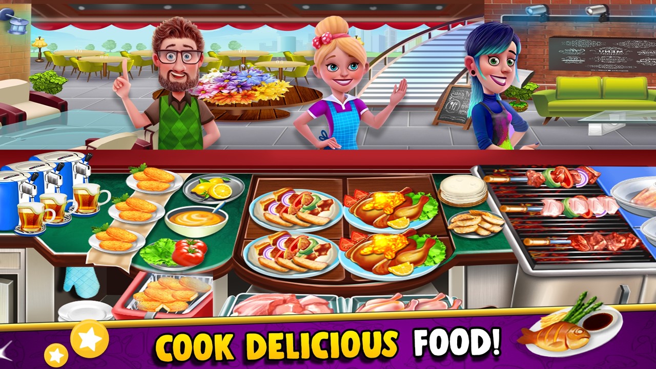廚房生活餐廳烹飪游戲中文版（Cooking Fun: Restaurant Games）截圖4