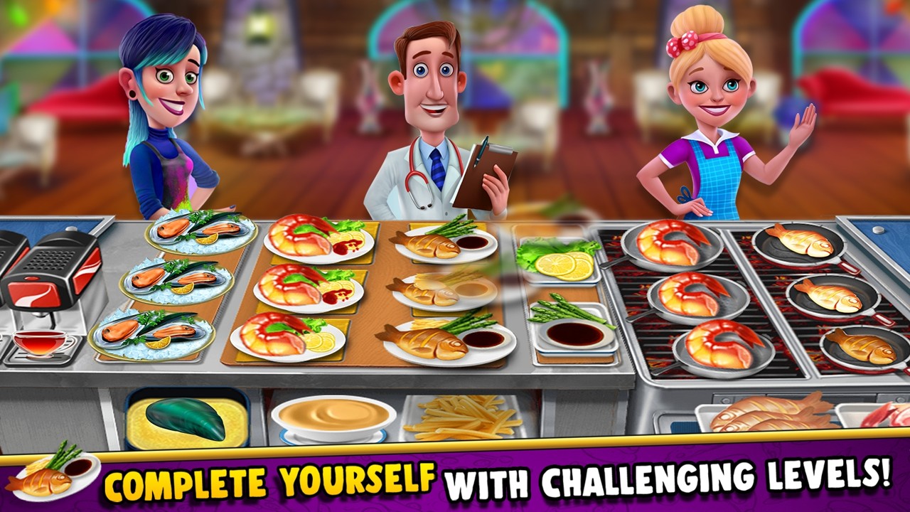 廚房生活餐廳烹飪游戲中文版（Cooking Fun: Restaurant Games）截圖1