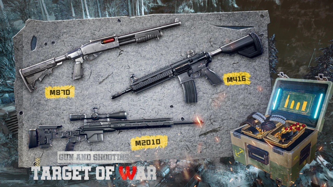 槍與射擊目標(biāo)戰(zhàn)游戲中文版（Gun and Shooting: Target war）截圖4