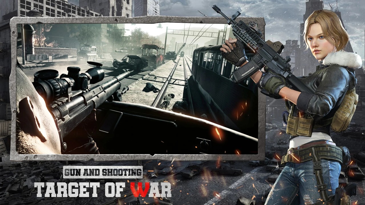 槍與射擊目標(biāo)戰(zhàn)游戲中文版（Gun and Shooting: Target war）截圖3