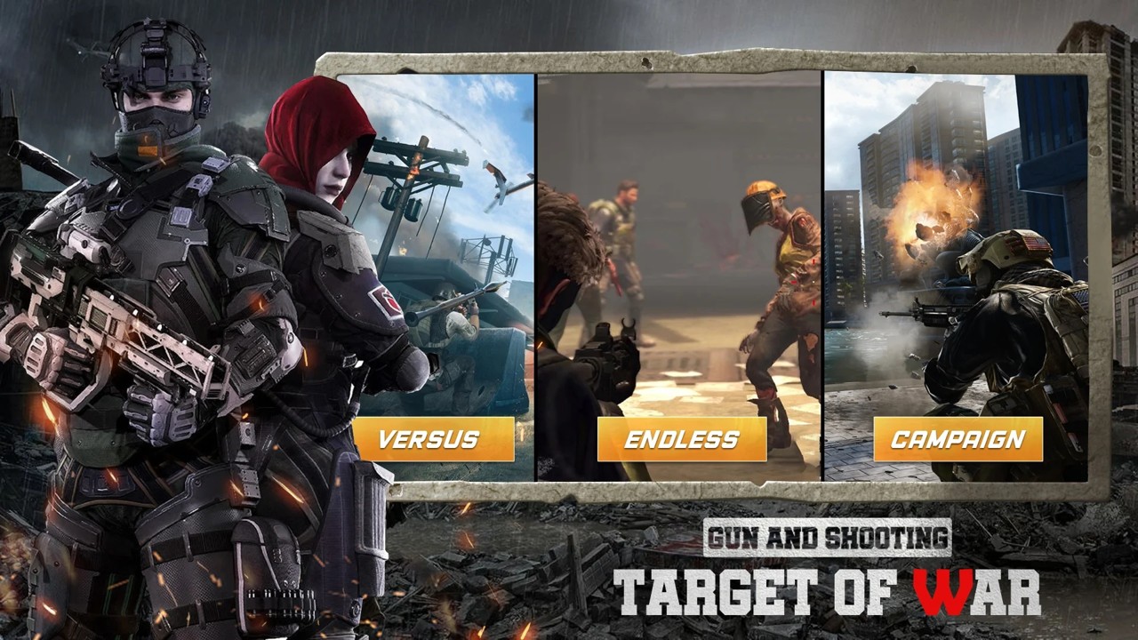 槍與射擊目標(biāo)戰(zhàn)游戲中文版（Gun and Shooting: Target war）截圖5
