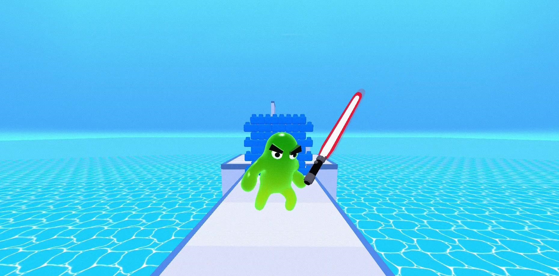 3D果凍人飛刀英雄游戲安卓版（Jelly Shoot 3D）截圖3
