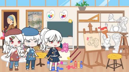 優(yōu)優(yōu)的換裝娃娃校園生游戲中文版（YOYO Doll School life）截圖1