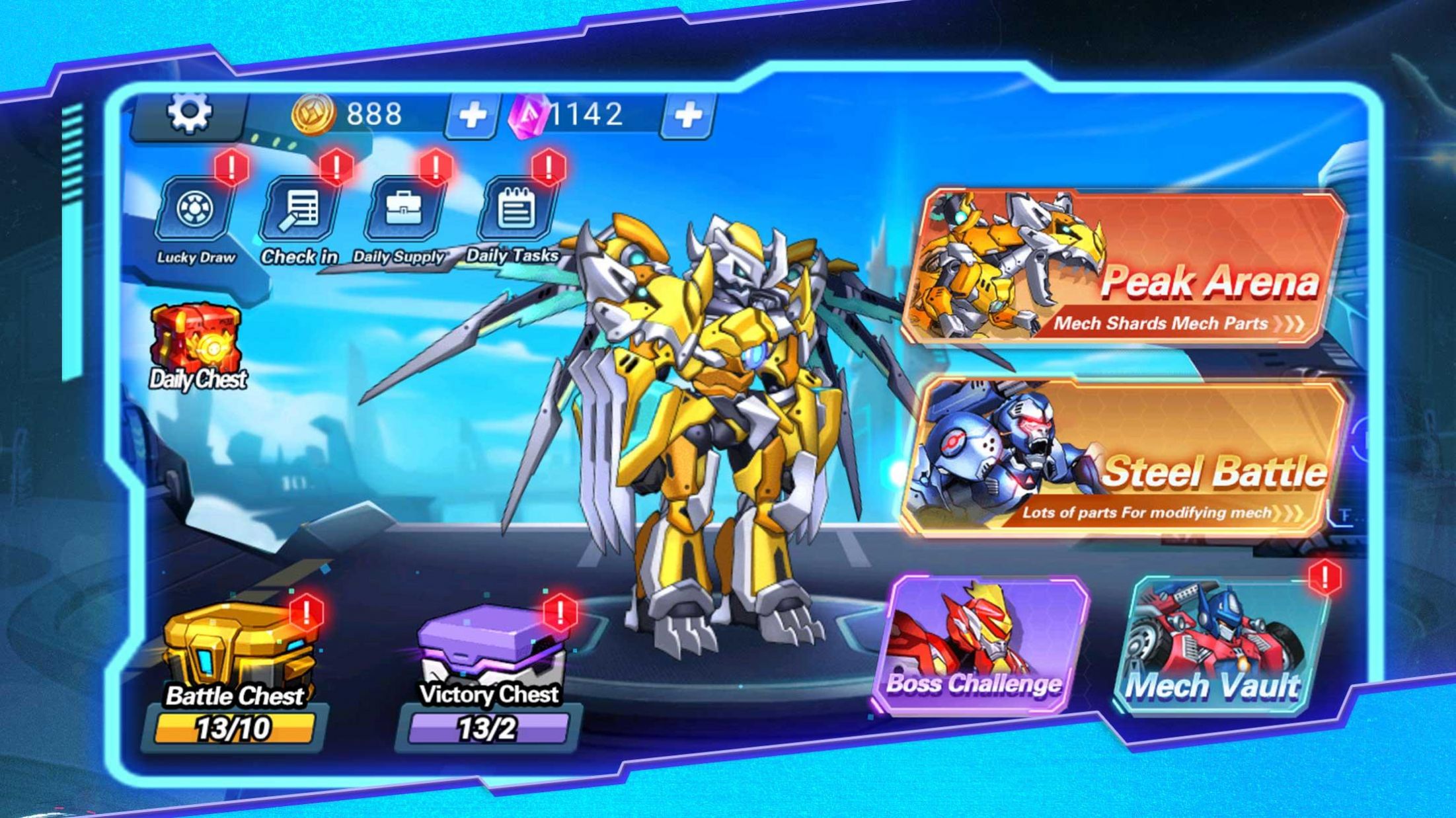 機(jī)甲旋風(fēng)格斗大師游戲安卓版（Mecha Storm）截圖1