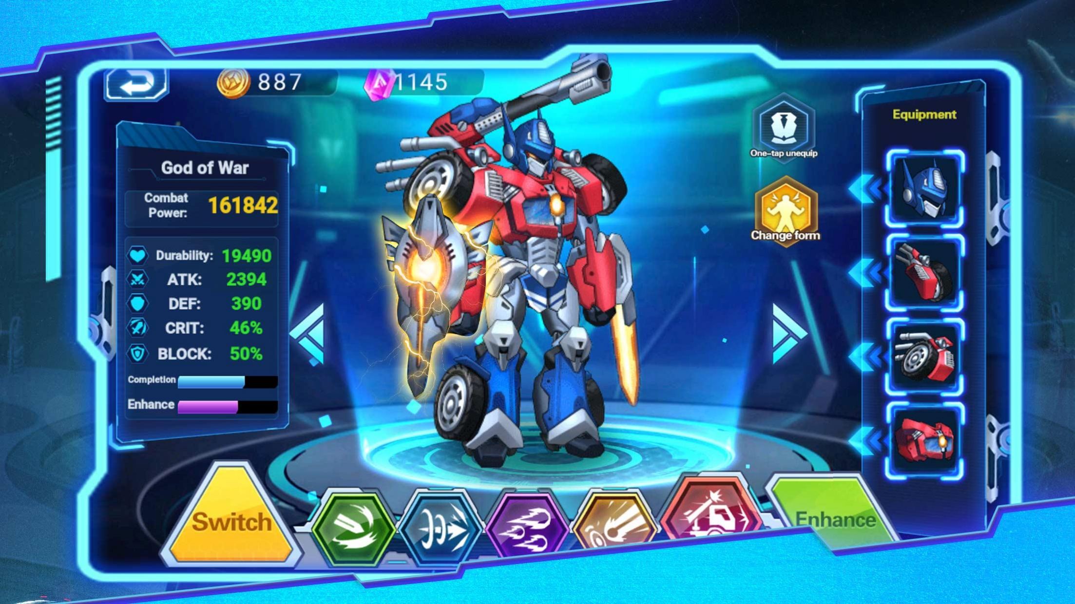 機(jī)甲旋風(fēng)格斗大師游戲安卓版（Mecha Storm）截圖3