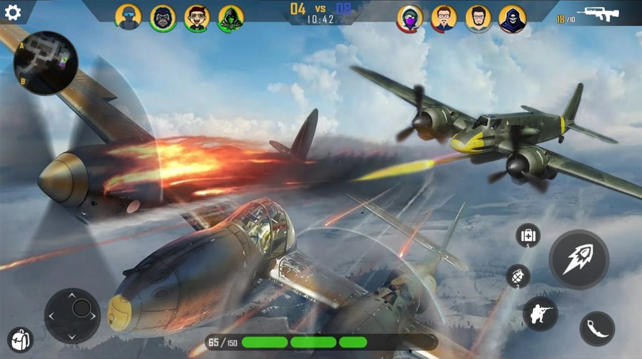 现代战机战争游戏安卓版（Air Fighting Games 3d Offline）截图1: