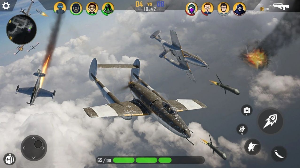 现代战机战争游戏安卓版（Air Fighting Games 3d Offline）截图3: