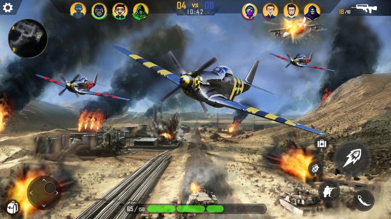 现代战机战争游戏安卓版（Air Fighting Games 3d Offline）截图4: