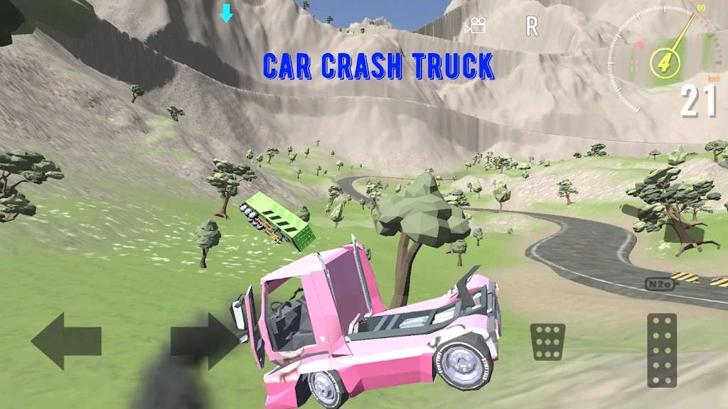 汽車碰撞卡車游戲版截圖1