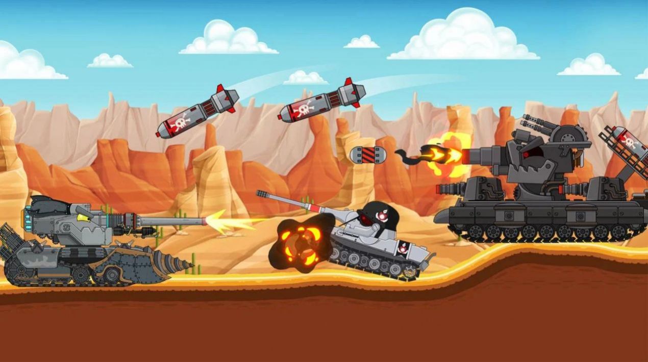 坦克射擊極限生存游戲安卓版（Tank Combat）截圖1
