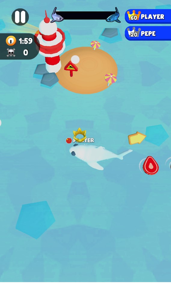 憤怒的鯊魚IO游戲中文版（Angry Shark.IO）截圖3