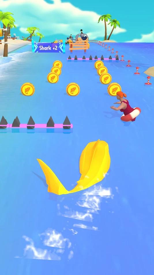 鯊魚奔跑游戲中文版（Shark Run 3D）截圖1