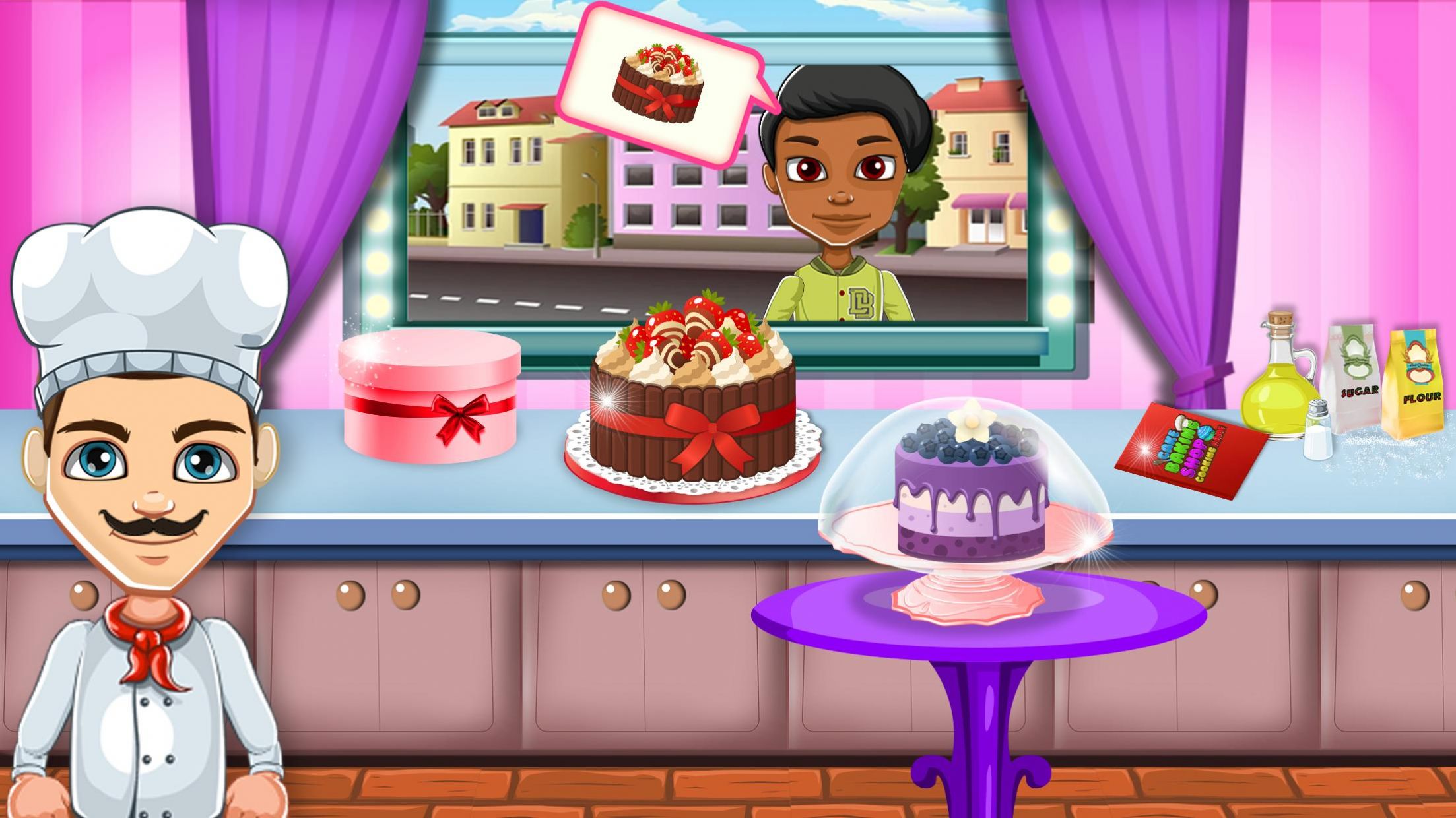 女孩蛋糕烘焙游戏安卓版（Cake Baking Games for Girls）截图3: