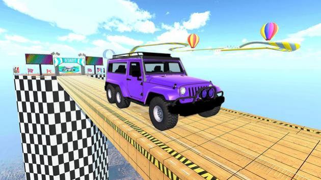 超级英雄吉普赛车游戏安卓版（Superhero Jeep Racing）截图1: