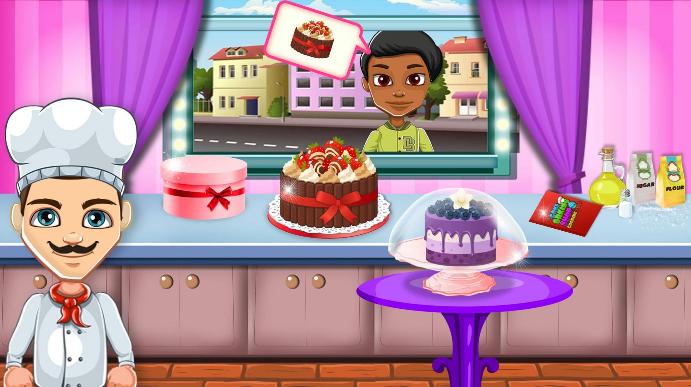女孩蛋糕烘焙店游戲中文版（Cake Baking Games for Girls）截圖5