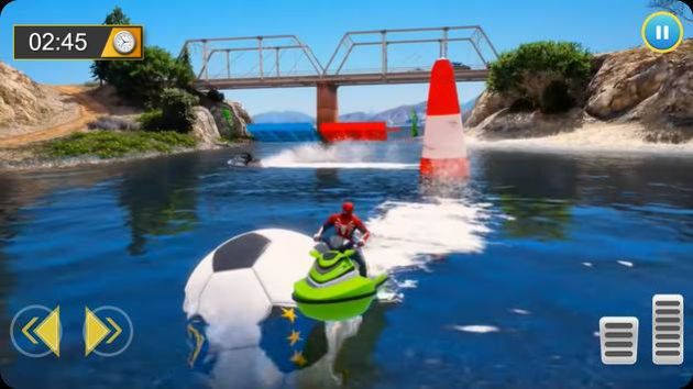 超級英雄水上摩托艇賽游戲安卓版（Superhero Jet Ski Boat Racing）截圖1