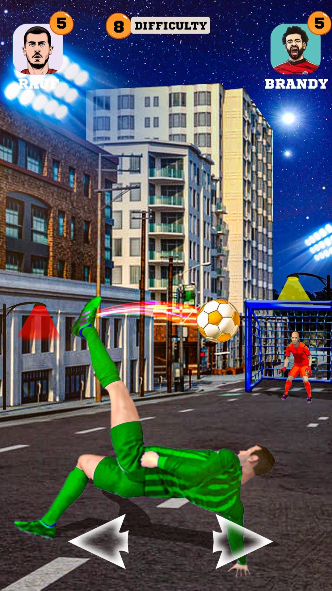 點(diǎn)球戰(zhàn)爭游戲安卓版（Street Soccer Penalty）截圖2