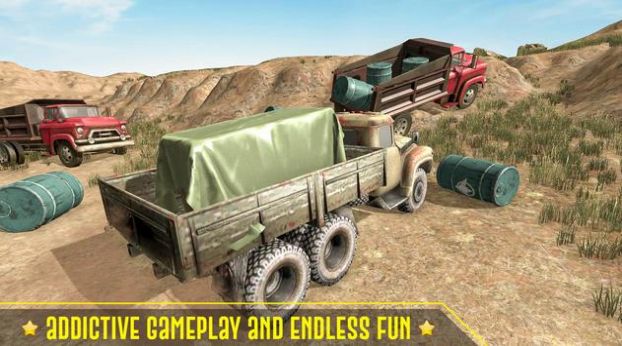 泥濘卡車越野貨物游戲安卓版（Mud Truck Off Road Cargo Game）截圖1