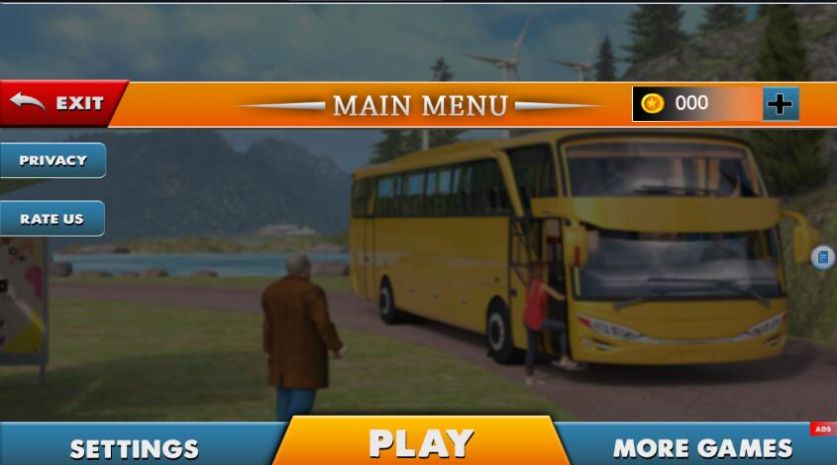 越野巴士模拟器游戏3D安卓手机版（Offroad Bus Simulator Games 3D）截图4: