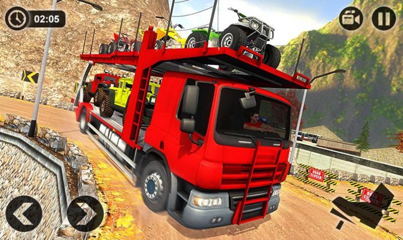 板車運輸模擬器游戲安卓版（Vehicle Transporter Trailer Truck）截圖1
