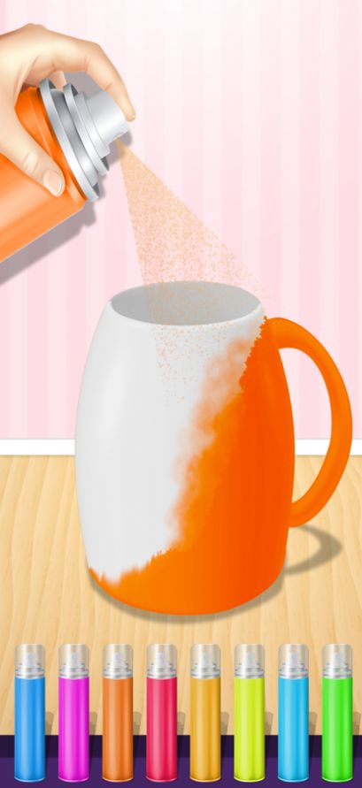 DIY杯子裝飾咖啡杯3D游戲ios蘋果版截圖1