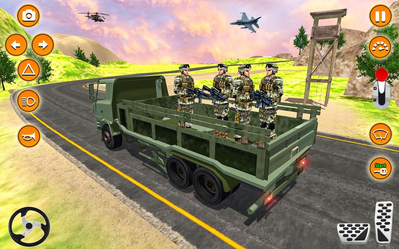 陸軍卡車駕駛模擬卡車器游戲中文版截圖2