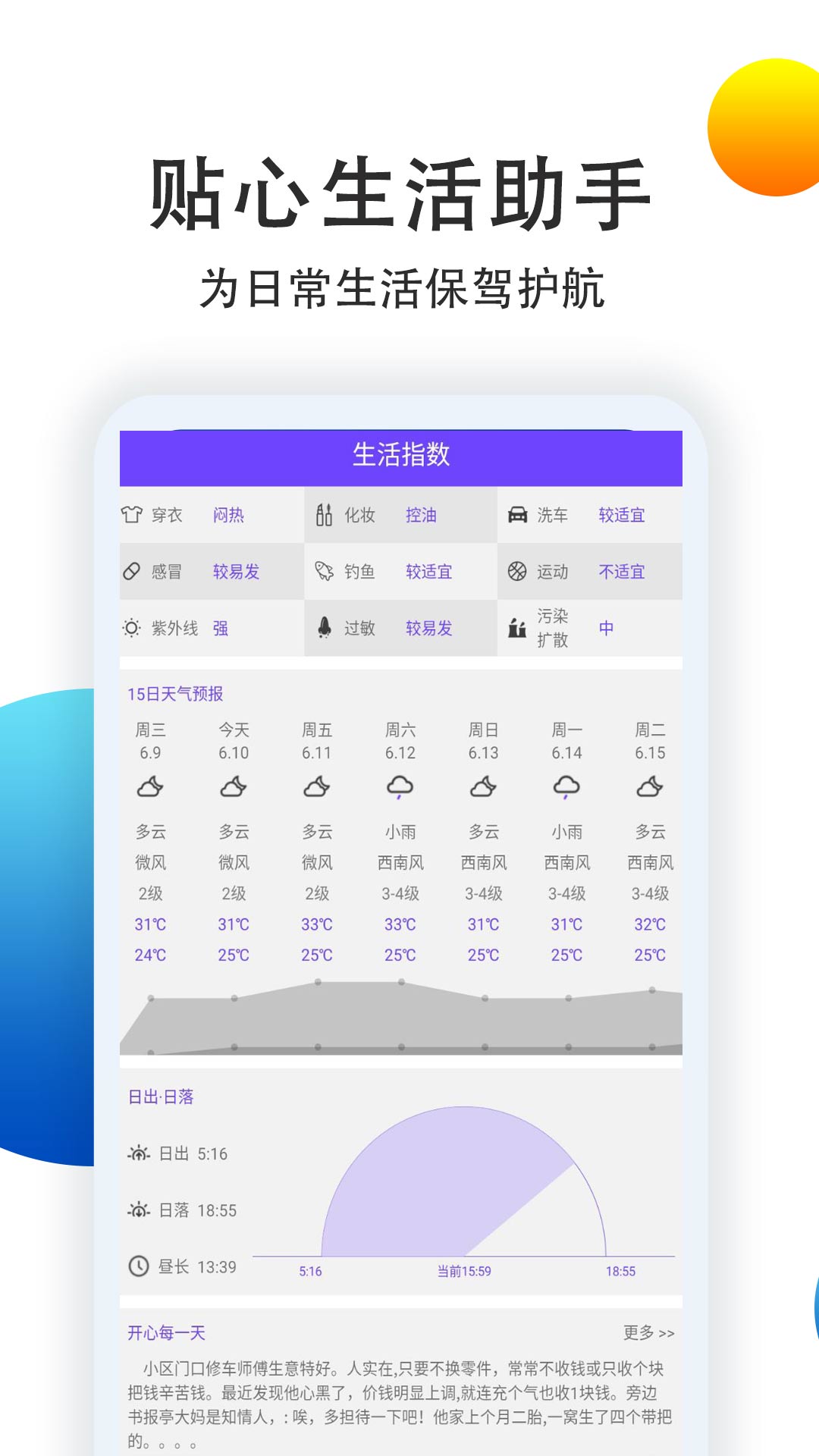 天氣預報點蘸APP最新版截圖1