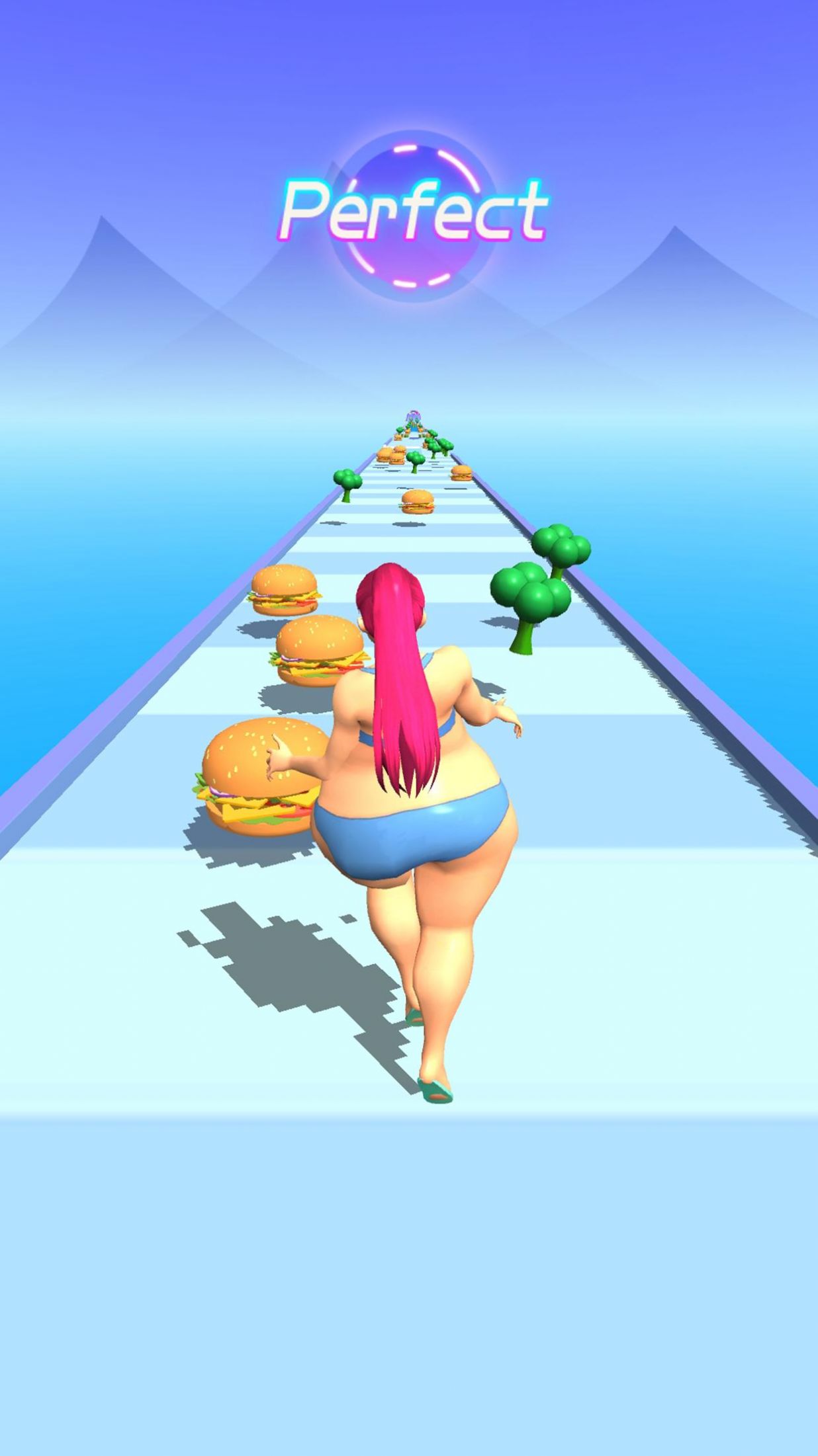 吃掉食物來跑酷游戲中文版（Beat Fit Food Running Game）截圖3