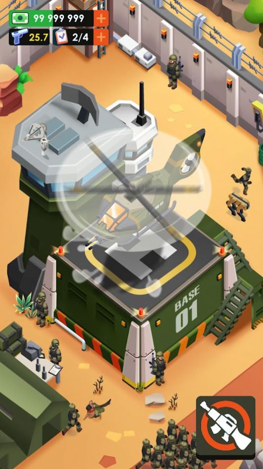 雇傭軍大亨游戲安卓最新版（Mercenary Army Tycoon）截圖1