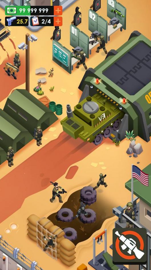 雇傭軍大亨游戲安卓最新版（Mercenary Army Tycoon）截圖3