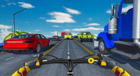 疯狂的交通自行车骑士3D游戏安卓版(Endless Cycle Race)截图3: