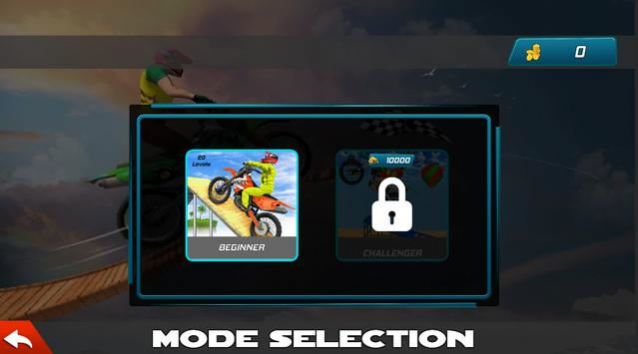 大型自行車特技比賽游戲最新版（Mega Bike Stunt Racing）截圖1