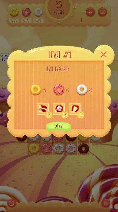 Donuts Match 3游戲安卓手機版截圖1
