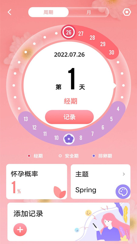 月經(jīng)期計(jì)算app手機(jī)版截圖1